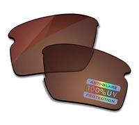 Bowyer Polarized, lenti di ricambio per occhiali da sole Oakley Flak 2.0 XL OO9188, marrone
