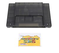 BowyTrading Cartuccia per videogiochi 3000 in 1 V1.0 con scheda di memoria da 8 GB per console SNES, supporta FAT16 FAT32, backup di salvataggio automatico, gioco senza regione (nero trasparente)