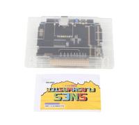 BowyTrading Cartuccia per videogiochi 3000 in 1 V1.0 con scheda di memoria da 8 GB per console SNES, supporta FAT16 FAT32, backup di salvataggio automatico, gioco senza regione (bianco trasparente)