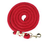 BowyTrading Corda da Lunging per Cavalli da 2 m, Resistente e antirottura, con Impugnatura Antiscivolo e Gancio in Acciaio Inox, per la conduzione e l’addestramento a Piedi del Cavallo (Rossa)