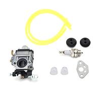 BowyTrading Kit carburatore H119 6 42 CC, ricambio carburatore tosaerba, guarnizione in alluminio e tappo scintillante, compatibile con tosaerba WT WYK 186, include
