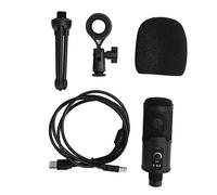 BowyTrading Microfono a condensatore per gaming e streaming, microfono USB plug and play con audio a 192 kHz/24 bit, direttività super-cardioide per trasmissioni live al computer, include