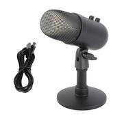 BowyTrading MU1000 Telefono USB CNSer, microfono cardioide USB con rotazione a 360 gradi, sistema di guadagno e suono Psing per PC, laptop, giochi, streaming,