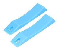 BowyTrading Piastre per Il carico e Lo Scarico del bilanciere con Cuscinetto in Silicone, Cuneo Antiscivolo per Il Sollevamento Pesi, Piastre a Cuneo per Il Deadlift per la stabilità del bilan (Blu)