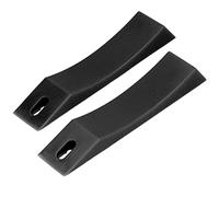 BowyTrading Piastre per Il carico e Lo Scarico del bilanciere con Cuscinetto in Silicone, Cuneo Antiscivolo per Il Sollevamento Pesi, Piastre a Cuneo per Il Deadlift per la stabilità del bilan (Nera)