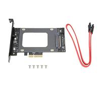 BowyTrading Scheda adattatore PCI E 4X a U.2, scheda di espansione SSD ad alta velocità, convertitore SFF 8639 con cavo SATA per dischi rigidi U.2 e SATA, Plug and Play per sistemi Linux