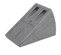 BowyTrading Tavola inclinata regolabile per polpaccio, 3 pezzi, blocco a cuneo per squat rialzati e sollievo dalla fascite plantare, set di cunei in schiuma EPP per uso domestico e palestra (grigio)