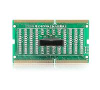 BowyTrading Tester per scheda madre per laptop DDR4 Memory Slot, scheda diagnostica post con indicatori LED, rilevatore di interfaccia avanti e inversa, per nessun avvio e riparazione display