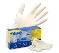 Box 100 guanti Latexpro in lattice bianco taglia S (6-6,5)
