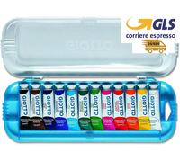 Giotto Tempera Extra Fine, Astuccio Da 12 Tempere In Tubetto, Multicolore, 7.5 Ml (Confezione Da 12)