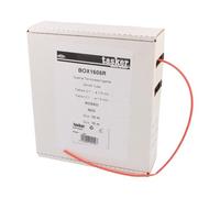 BOX 1608 R Tubo termoretraibile senza colla 2:1 1,6 mm L: 10 m rosso poliolef...