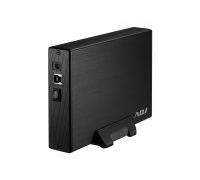 5215087 BOX 3.5 SATA TO USB 3.1 MAX 8TB BK AH612 BOX SLIM CASE ALLUMINIO ADJ