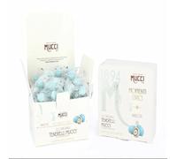 Box 400gr Tenerelli confetti Mucci incartati singolarmente (Celeste)