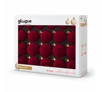 Box 42Palline Per Albero Di Natale In Velluto Bordeaux,3 Misure Ø 7, 6, 5cm | Tre misure da Ø 7, 6 e 5 cm e diverse finiture, racchiuse in un’elegante confezione per vestire il tuo albero di magia