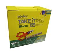 Box 50 Morsetti a stecca Etelec 10 poli + OMAGGIO KT1067