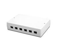 BOX 6 PORTE PER CONNETTORI JACK DI RETE ESTERNO NEW