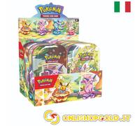 Box 8 Mini Tin Sigillato EVOLUZIONI PRISMATICHE - Carte Pokémon ITALIANO