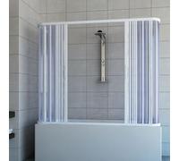BOX DOCCIA 70x160x70 CABINA TRE LATI 3 SOPRA VASCA A SOFFIETTO IN PVC 14 COLORI