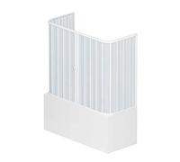 BOX DOCCIA 70x160x70 CABINA TRE LATI 3 SOPRA VASCA A SOFFIETTO IN PVC 14 COLORI