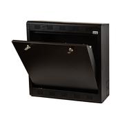 BOX A MURO DVR/NVR 2 SERRATURE CON RIPIANO APRIBILE MM 580(L) X 550(A) X 160(P)