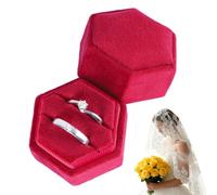 Box ad anello | Organizzatore del caso di stoccaggio per orecchie 5x4.7x4,5 cm | Titolo di gioielli a forma geometrica per donne e uomini, organizzatori, anelli, proposte e regali da viaggio