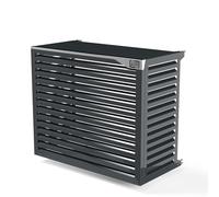 Box Air Klima Big Blade XXL Antracite - Copri Climatizzatore Esterno in Alluminio Composito e Telaio INOX 316, Installazione a Parete, 135×112×68 cm - Copertura Unità di Grandi Dimensioni