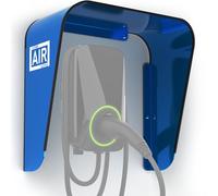 Box Air Klima Copertura per Wallbox | Protezione dalle Intemperie per Stazione di Ricarica per Auto Elettriche in Alluminio Composito | Tetto Antipioggia, Protezione dal Sole e Raggi UV (Blu, S)