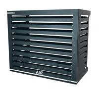 Box Air Klima Cover Clima Blade L Antracite - Copri Condizionatore Esterno in Alluminio Composito, Staffe INOX Regolabili, Installazione a Parete, Protezione Unità Esterna Grande