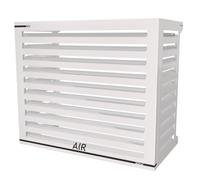 Box Air Klima Cover Clima Blade L Bianco - Copri Condizionatore Esterno in Alluminio Composito, Staffe INOX Regolabili, Installazione a Parete, Protezione Unità Esterna Grande