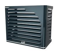 Box Air Klima Cover Clima Curve S Antracite - Copri Condizionatore Esterno “Premium” in Alluminio Composito Design Arrotondato, Staffe INOX Regolabili, Installazione a Parete, Protezione Unità Esterna