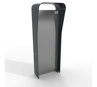 Box Air Klima Wallbox Stand - Supporto da Terra per Colonnina EV | Alluminio Composito + Acciaio Inox | Spazio utile 45 cm | 47x132x32 cm | Protezione Elegante per Wallbox da Esterno