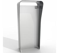 Box Air Klima Wallbox Stand Taglia L Supporto da Terra | Alluminio Composito e Telaio Inox, Spazio Utile 62 cm, 64x140x40 cm, Per Wallbox Grandi o Doppie