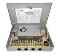 Box Alimentazione Alimentatore Stabilizzato 12 volt 30 A Cassetta 18 Uscite