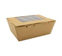 Box Alimenti Finestrato Avana 215x160x65 mm 50 pz - Imballaggi Alimentari