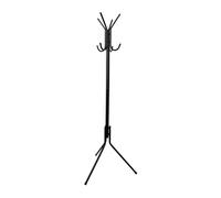 Box and Beyond - Appendiabiti con gambe in metallo, 8 teste, 178 x 62 x 62 cm, colore: Nero