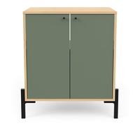 Box and beyond - Mobile sottolavello, 2 ante L69,2 cm - Effetto quercia - per bagno - L69,2 x 49,8 x H77,5 cm