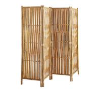 Box and Beyond - Paravento per interni - 160 x 180 cm - Separatore di stanza in bambù naturale - 4 pannelli - Paravento per camera da letto, soggiorno - divisorio rimovibile