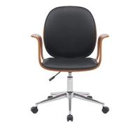 Box and beyond - Sedia da ufficio Design - Finitura Noce - Comfort ergonomico e stile elegante - 68 x 91 x 61 cm