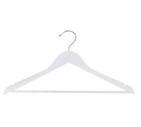 Box and Beyond - Set di 20 grucce in legno FSC, 44 x 23 x 14 cm, colore: Bianco