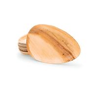 BOX And Tree Set di piatti usa e getta in foglia di palma | Stoviglie usa e getta biodegradabili compostabili al 100% | Stabile e robusto | Perfetto per (24cm(25 Pezzi))
