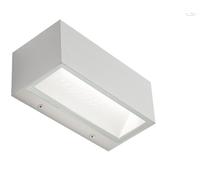 Applique Da Esterno Media Biemissione Box Alluminio Bianco 12W Led 4000K