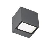 Applique Da Esterno Mini Biemissione Box Alluminio Grafite 5,5+5,5W Led 4000K