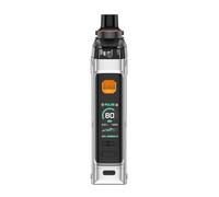 Box Armour GS Kit Va-poresso 80 W Vape (Argento) inclusa 5 ml Cartuccia Armour G Pod Resistenze GTX Coil 0,15Ω/0,3Ω Vaporizzatore E-Cigs Batteria 18650 [Batteria non inclusa] Originale - No Nicotine