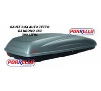 G3 Krono 480 Box baule portapacchi 390 lt grigio chiaro 198x78x39