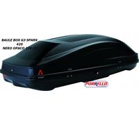 G3 Spark 420 Box baule portapacchi 370 lt nero opaco 193x54x49