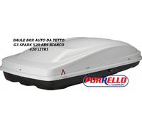 BOX AUTO G3 SPARK 520 BIANCO BAULE PORTATUTTO PORTABAGAGLI