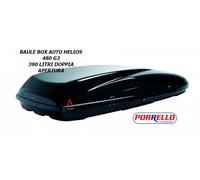 BOX AUTO BAULE PORTATUTTO TETTO HELIOS 480 UNIVERSALE G3 390 LT DOPPIA APERTURA