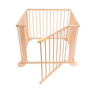 box bambini quadrato in legno,con cancelletto, e barriera di sicurezza 3,6 m,...