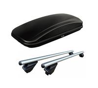 BOX BAULE da 430 LITRI + BARRE PORTAPACCHI da TETTO COMPATIBILE con FIAT 500X