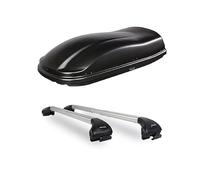 BOX BAULE da tetto Auto FARAD da 480 litri PORTAPACCHI + 2 BARRE PORTATUTTO Specifiche COMPATIBILE con dr 6 Prodotte dal 2018 al 2022-1-9431 - M12060000